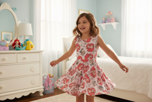 Load image into Gallery viewer, Under the Sea Lined Tank Twirl Dress