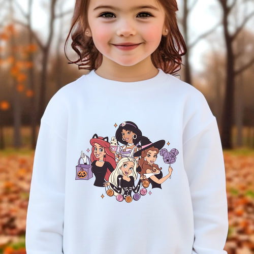Youth Spooky Princess Crewneck
