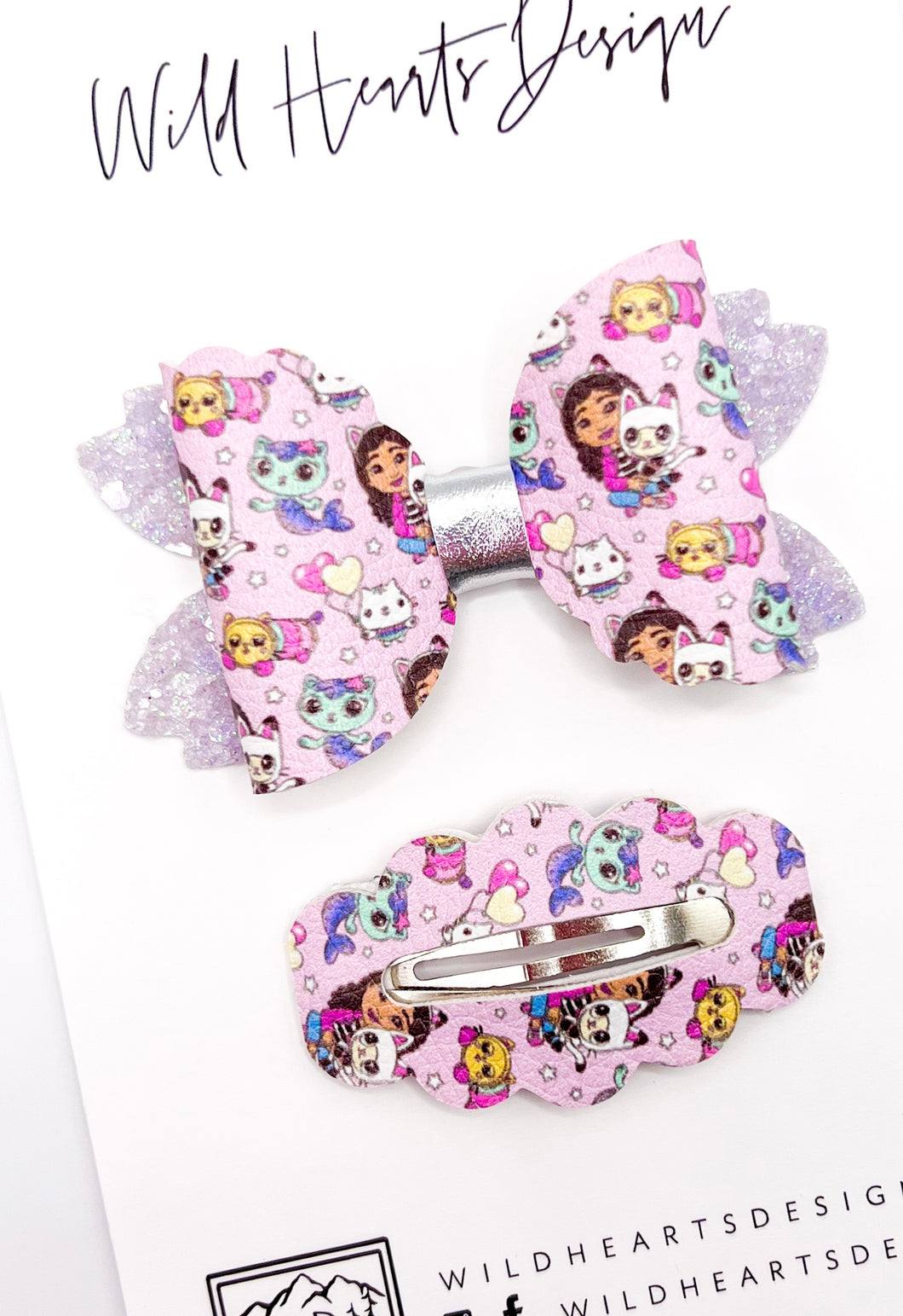 Cathouse Love Mini Bow & Clip Set