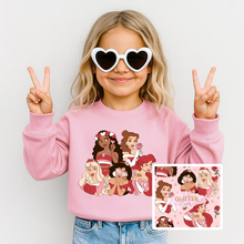 Load image into Gallery viewer, Youth Princess Love Crewneck &amp; Legging Set