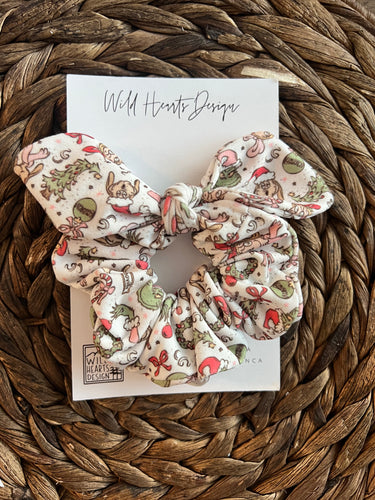 Whoville Bow Scrunchie