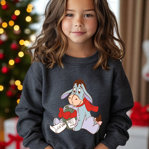 Youth Christmas Eyore Crewneck