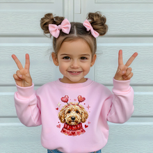Load image into Gallery viewer, Toddler Puppy Love Crewneck