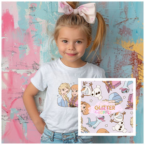 Ice Princess Biker Shorts & Tshirt Set