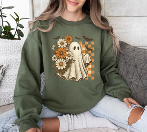 Adult Floral Ghosts & Bats 🦇 Crewneck