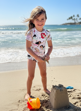 Load image into Gallery viewer, Size 4 Mermaid Princess Rashguard Set