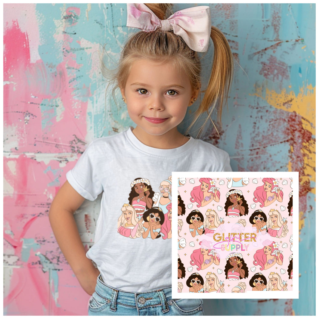 Summer Princess Biker Shorts & Tshirt Set