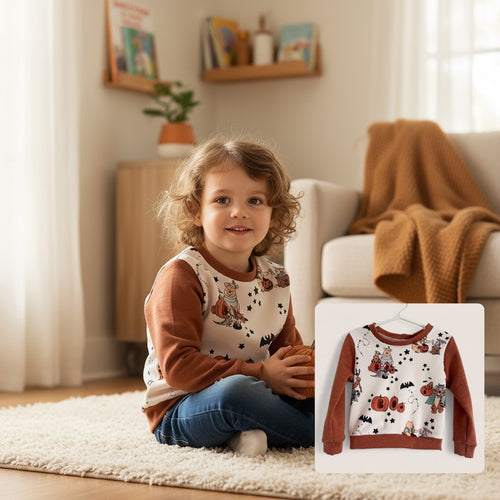 Size 2 BOO & Friends Crewneck