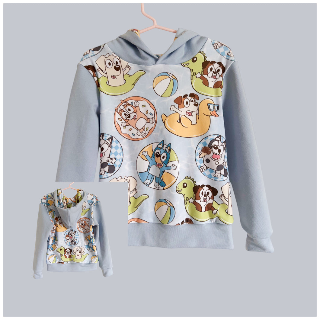 Size 8, 10 & 12 Pup Friends Lined Hoodie