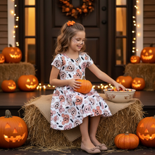 Load image into Gallery viewer, Too Cute to Spook Twirl Dress