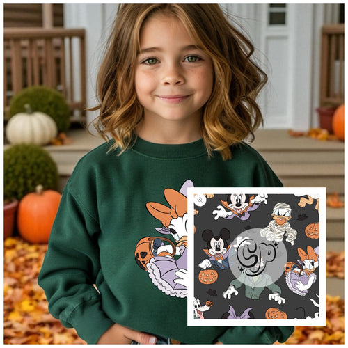 Youth Halloween Daisy Crewneck & Legging Set