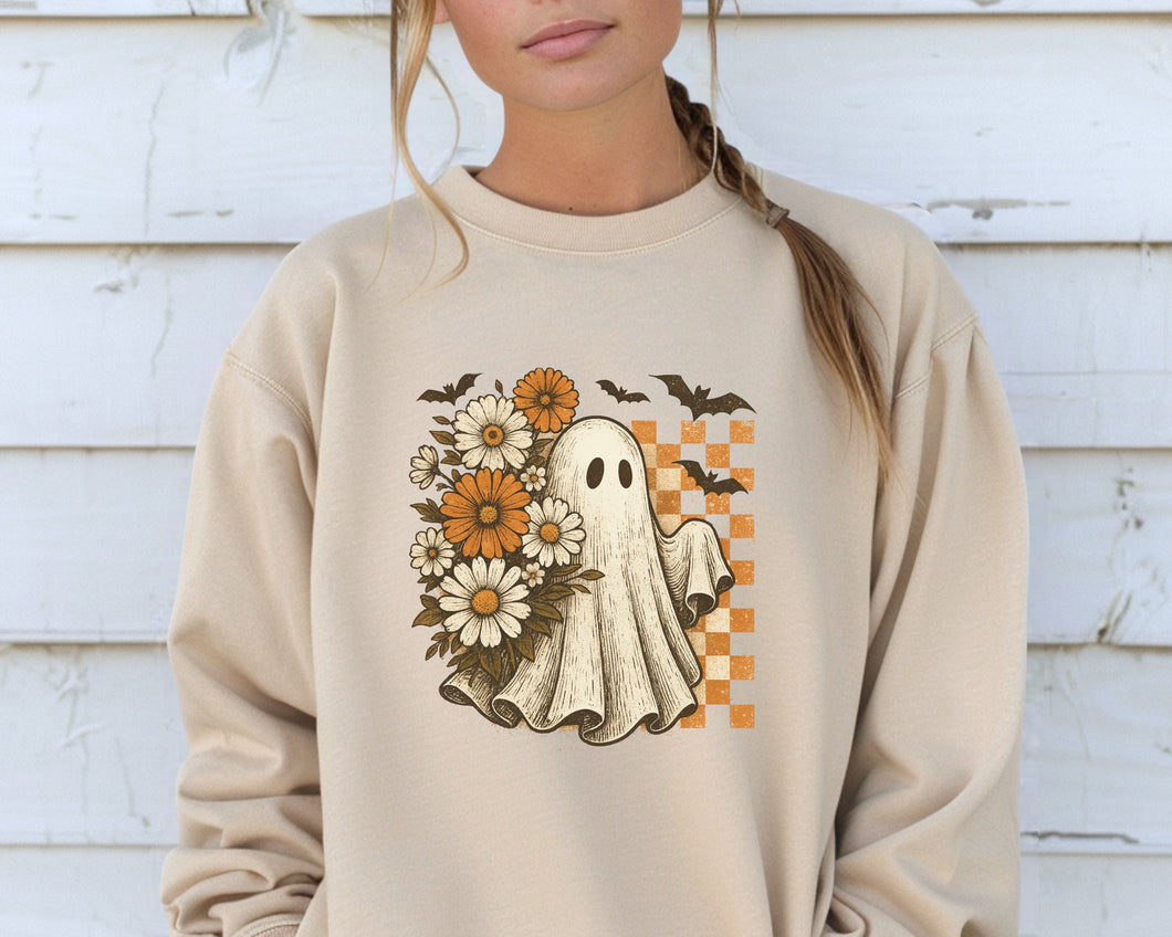 Adult Floral Ghosts & Bats 🦇 Crewneck