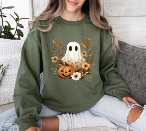 Adult Pumpkins & Ghosts Crewneck