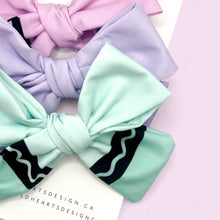 Load image into Gallery viewer, Crayons Hand-Tied Bow