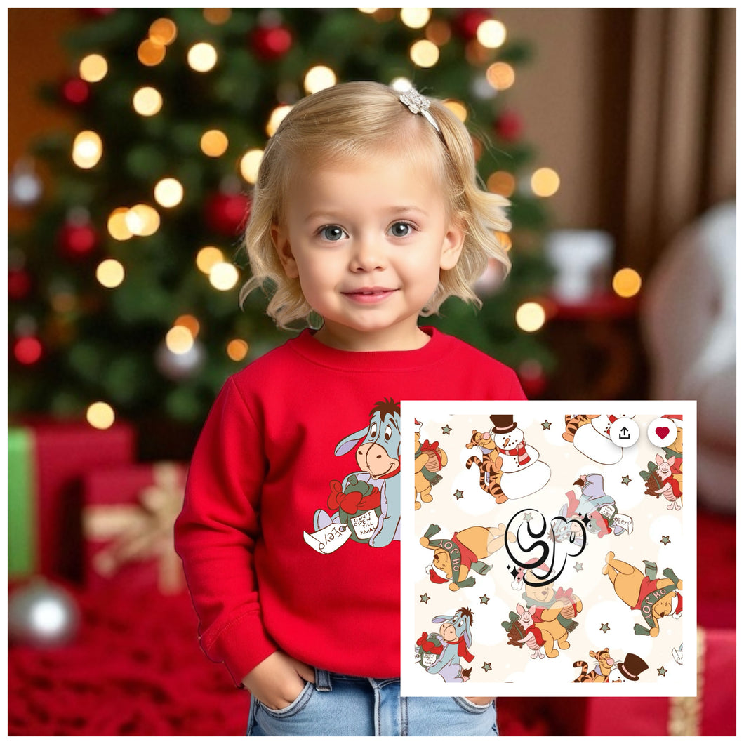 Toddler Christmas Eyore Crewneck & Legging Set