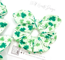 Load image into Gallery viewer, Shamrocks &amp; Blooms Scrunchie