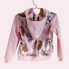 Load image into Gallery viewer, Size 8, 10 &amp; 12 Pup Love Lined Hoodie