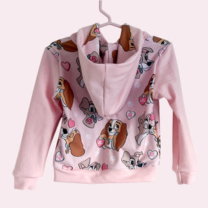 Size 8, 10 & 12 Pup Love Lined Hoodie