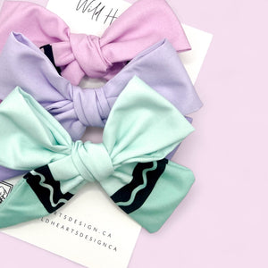 Crayons Hand-Tied Bow