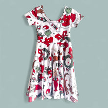 Load image into Gallery viewer, He’s a Mean One Twirl Dress