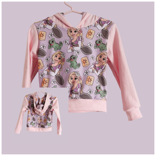 Size 2, 3 & 4 Tower Princess Lined Hoodie