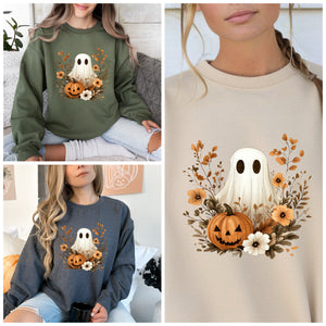Adult Pumpkins & Ghosts Crewneck