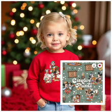 Load image into Gallery viewer, Toddler Christmas Carol Crewneck &amp; Legging Set