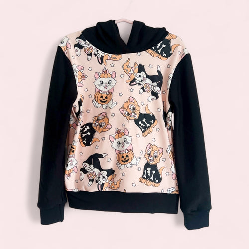 Size 5 Spooky Cats Lined Hoodie