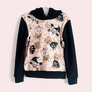 Size 6 Spooky Cats Lined Hoodie