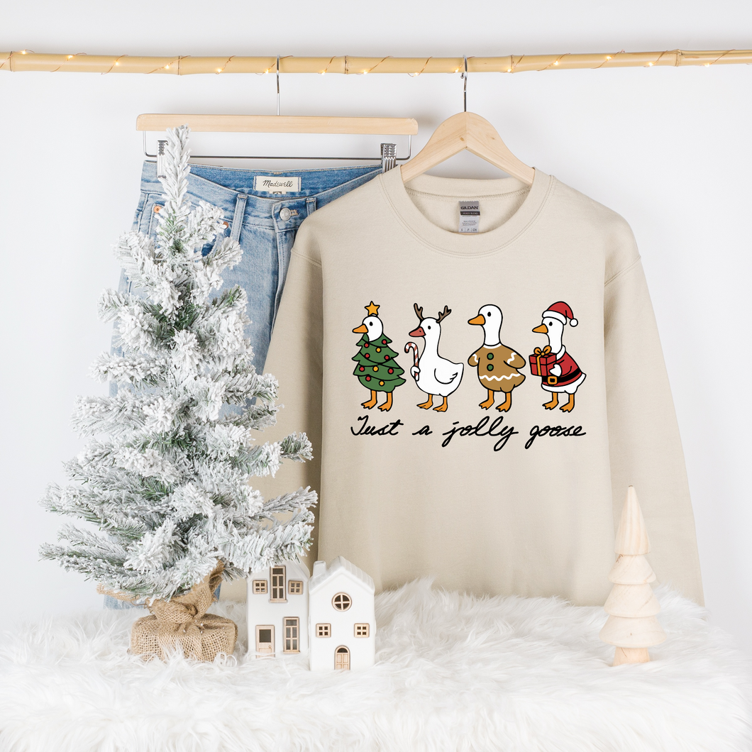 Adult  Christmas Goose Crewneck