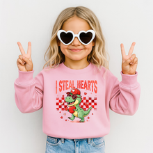 Load image into Gallery viewer, Youth I Steal Hearts Crewneck