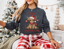 Load image into Gallery viewer, Adult I’m Fine Crewneck