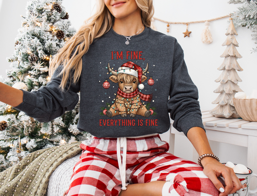 Adult I’m Fine Crewneck