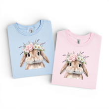 Load image into Gallery viewer, Toddler Floral Bunny Tshirt