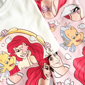 Mermaid & Friends Biker Shorts & Tshirt Set