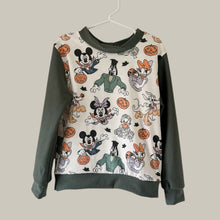 Load image into Gallery viewer, Size 6 Magical Halloween Crewneck (solid is a heavier fleece with limited stretch)