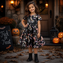 Load image into Gallery viewer, Black Villian Twirl Dress