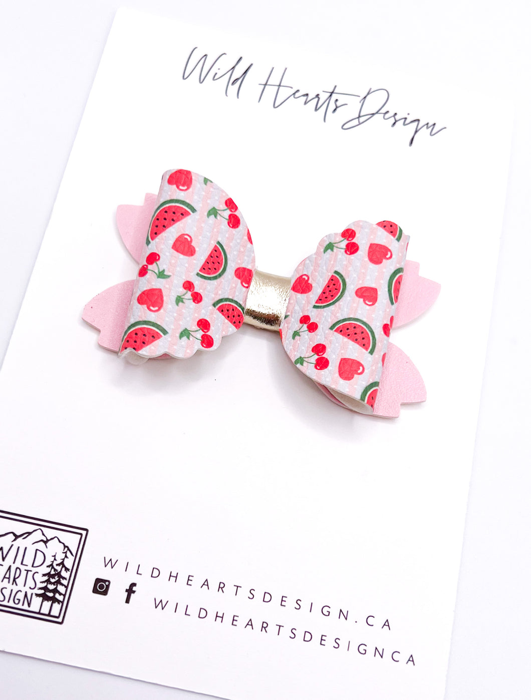 Watermelon Splash Mini Bri Bow
