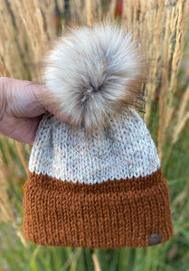 Adult Two-Tone Double Brim Beanie
