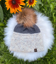 Load image into Gallery viewer, Adult Two-Tone Double Brim Beanie
