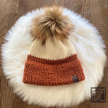 Load image into Gallery viewer, Adult Two-Tone Double Brim Beanie